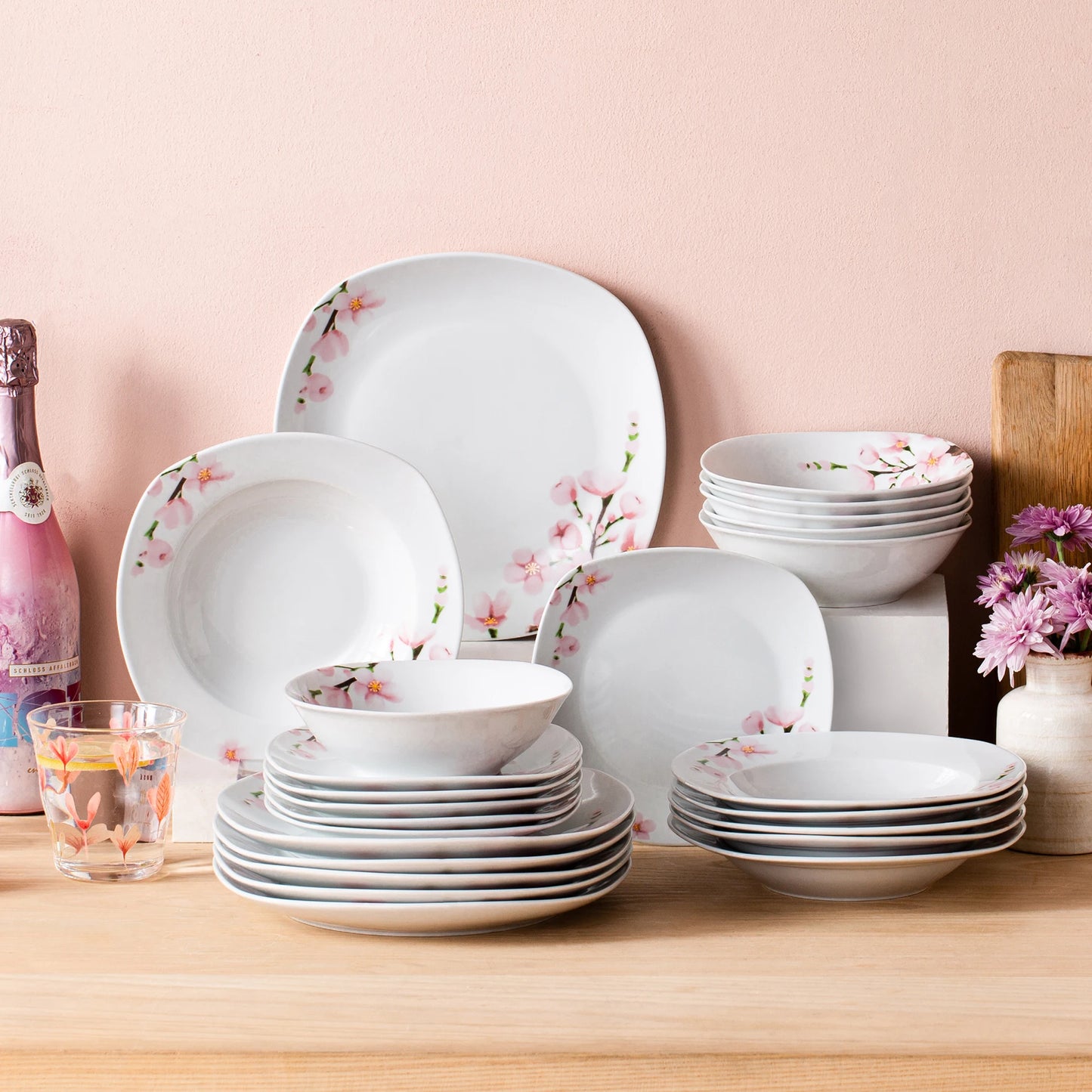 48-Piece Tableware Dinner Plate Set