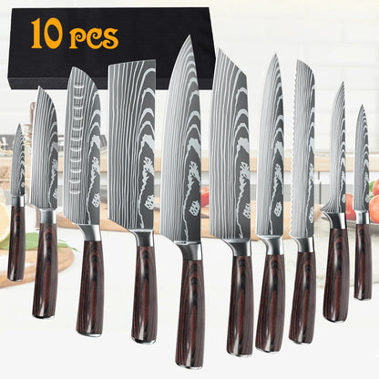 10PCS Chef knife Set