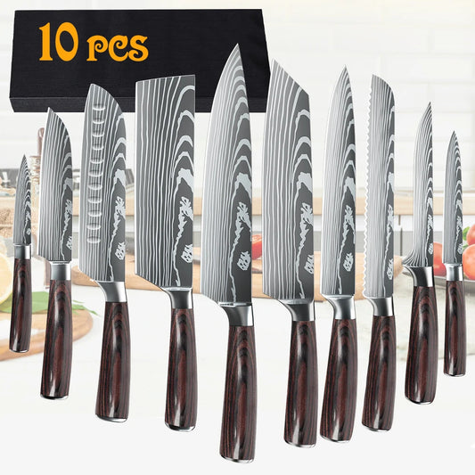 10PCS Chef knife Set