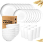 32-Piece Plastic Dinnerware Set