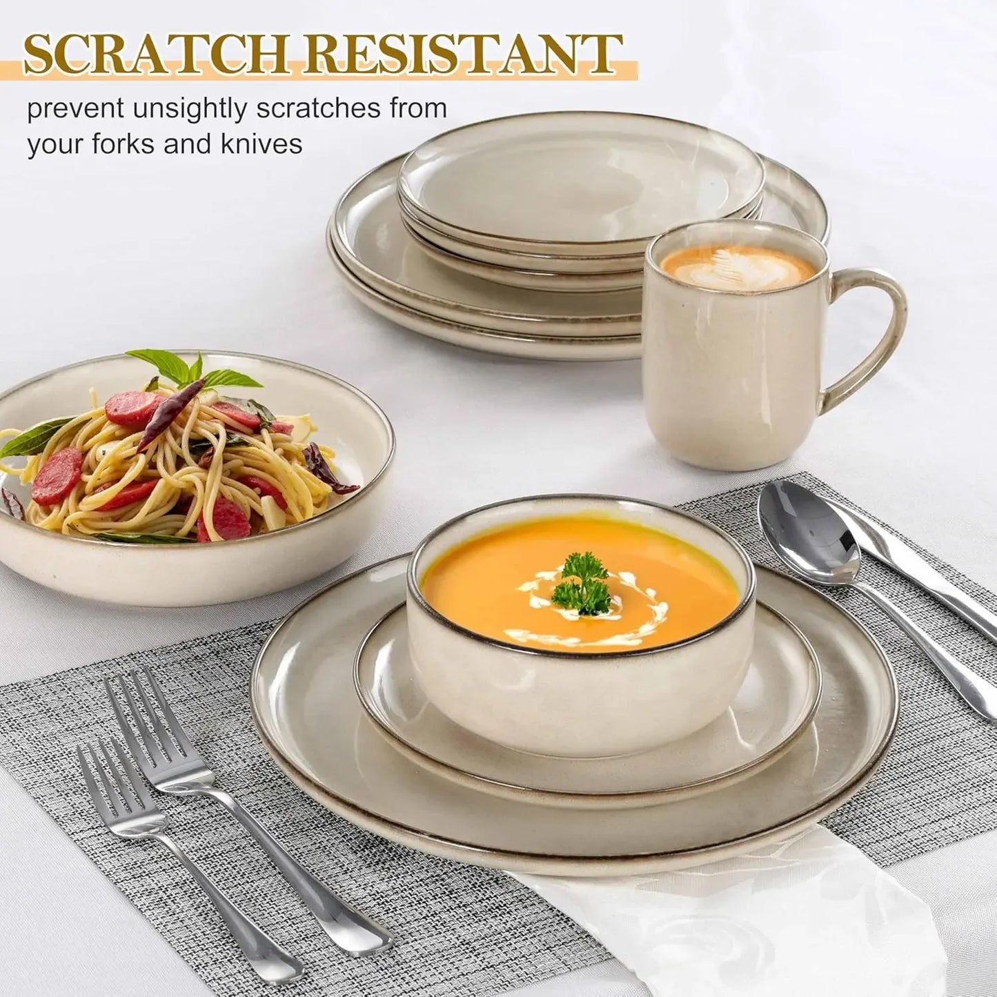 16 Piece Ceramic Dinnerware