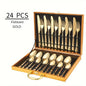 24pcs Stainless Steel Flatware